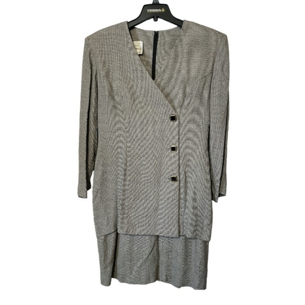 Joseph Ribkoff Creations Dress Rayon Tweed Look Business Womens Size 12
